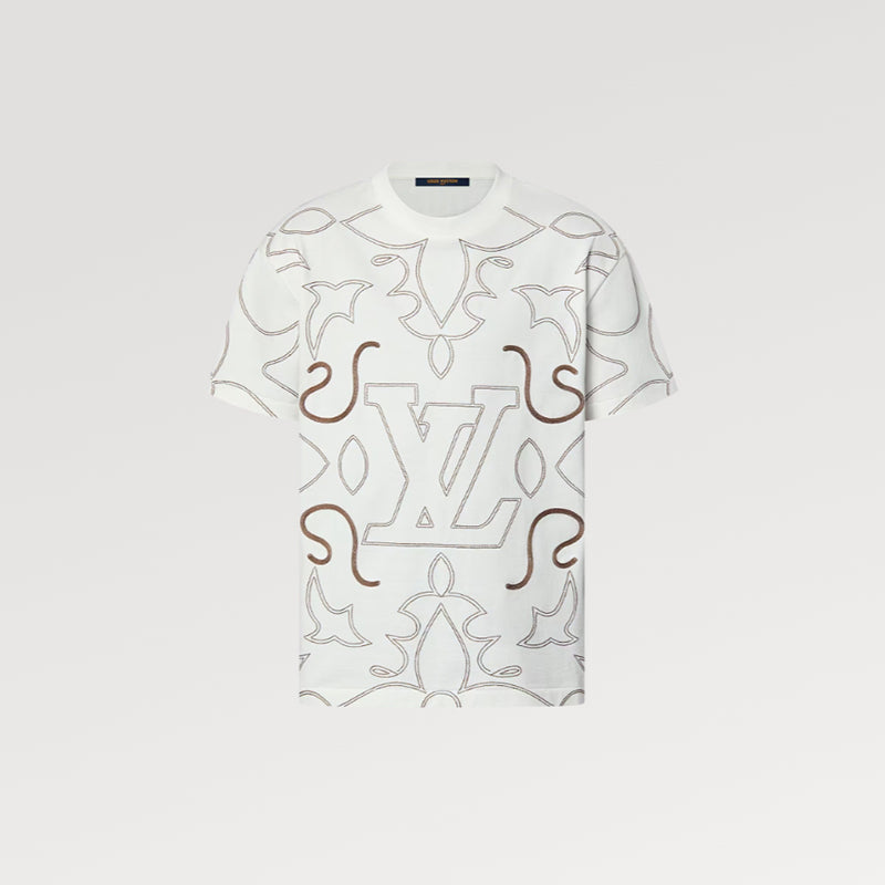 LOUIS VUITTON エンブロイダードコットンTシャツ