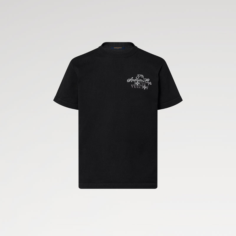 LOUIS VUITTON エンベリッシュドショートスリーブコットンクルーネック