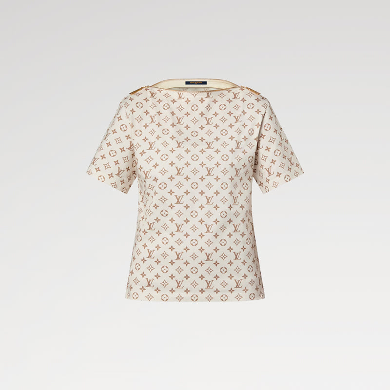 LOUIS VUITTON モノグラムプリントボートTシャツ