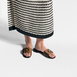 LOUIS VUITTONフレームフラットサンダル    Ref：1ACXWA