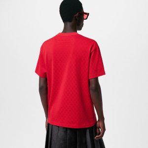 LOUIS VUITTON 刺繍パッチ コットンピケ Tシャツ