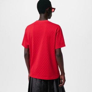 LOUIS VUITTON刺繍パッチ付きコットンピケTシャツ