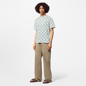 LOUIS VUITTON プリントコットン半袖Tシャツ
