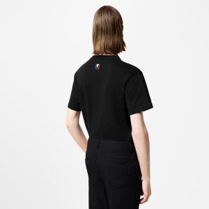 LOUIS VUITTON エンベリッシュドショートスリーブコットンクルーネック