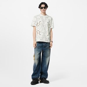 LOUIS VUITTON エンブロイダードコットンTシャツ