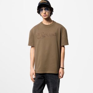 LOUIS VUITTON エンブロイダードシグネチャーコットンTシャツ