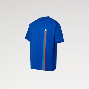 LOUIS VUITTON ショートスリーブエンブロイダードコットンTシャツ