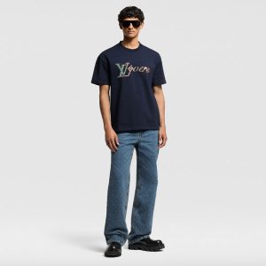 LOUIS VUITTON VersエンベリッシュドショートスリーブTシャツ