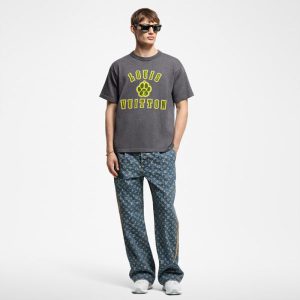 LOUIS VUITTON エンベリッシュドショートスリーブコットンクルーネック