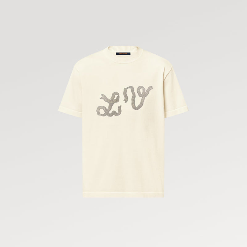 LOUIS VUITTON エンベリッシュドショートスリーブコットンクルーネック