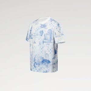 LOUIS VUITTON プリントコットンピケTシャツ