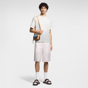 LOUIS VUITTON モノグラム グラディエント エンベリッシュド ショートスリーブクルーネック