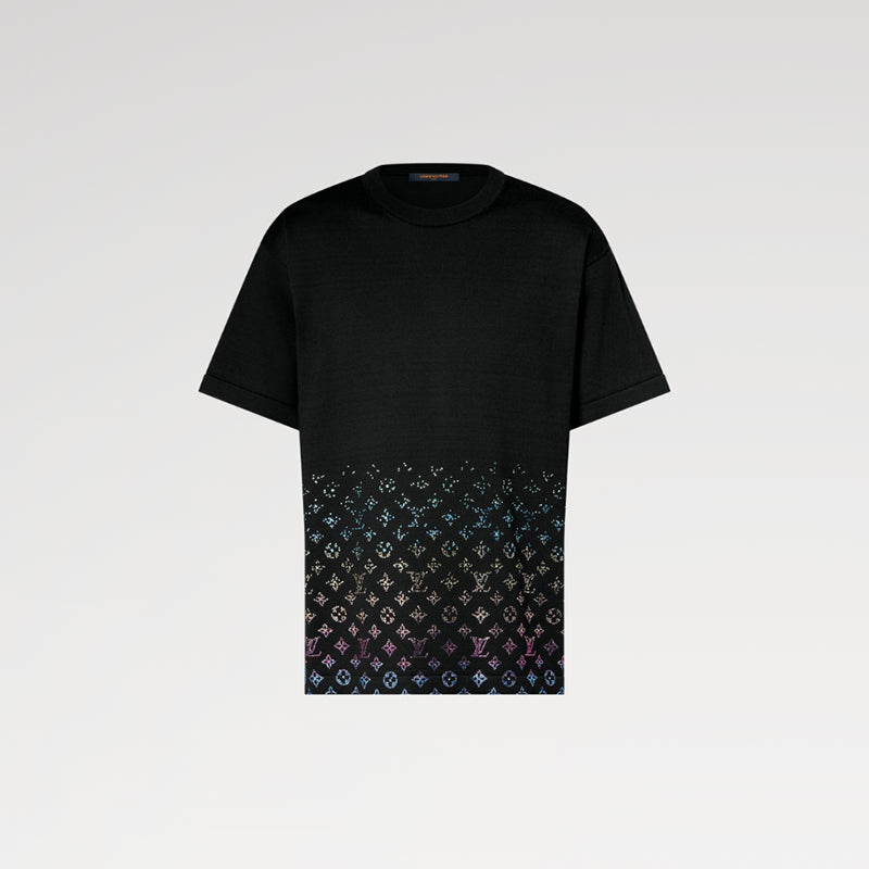 LOUIS VUITTON モノグラム グラディエント エンベリッシュド ショートスリーブクルーネック