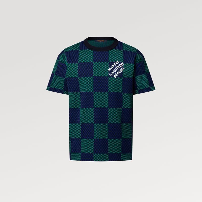 LOUIS VUITTON ジャカードダミエ ショートスリーブコットンクルーネック