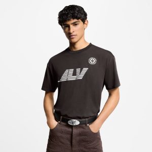 LOUIS VUITTON ウォッシュドプリンテッド コットンTシャツ