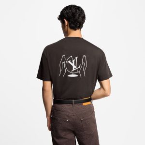 LOUIS VUITTON ウォッシュドプリンテッド コットンTシャツ