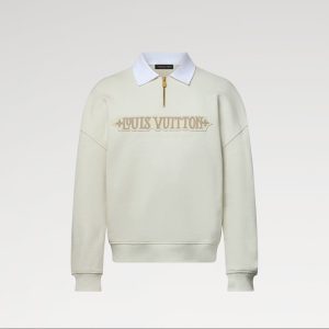 LOUIS VUITTON    エンベリッシュド ハーフジップ スウェットシャツ