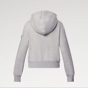 LOUIS VUITTON    レザーアクセント フーディ