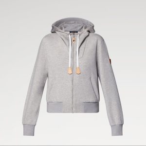 LOUIS VUITTON    レザーアクセント フーディ