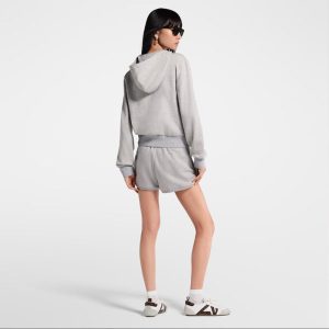 LOUIS VUITTON    レザーアクセント フーディ