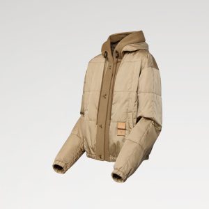 LOUIS VUITTON    耐裂性のあるキルティングフードジャケット  1AIAHR