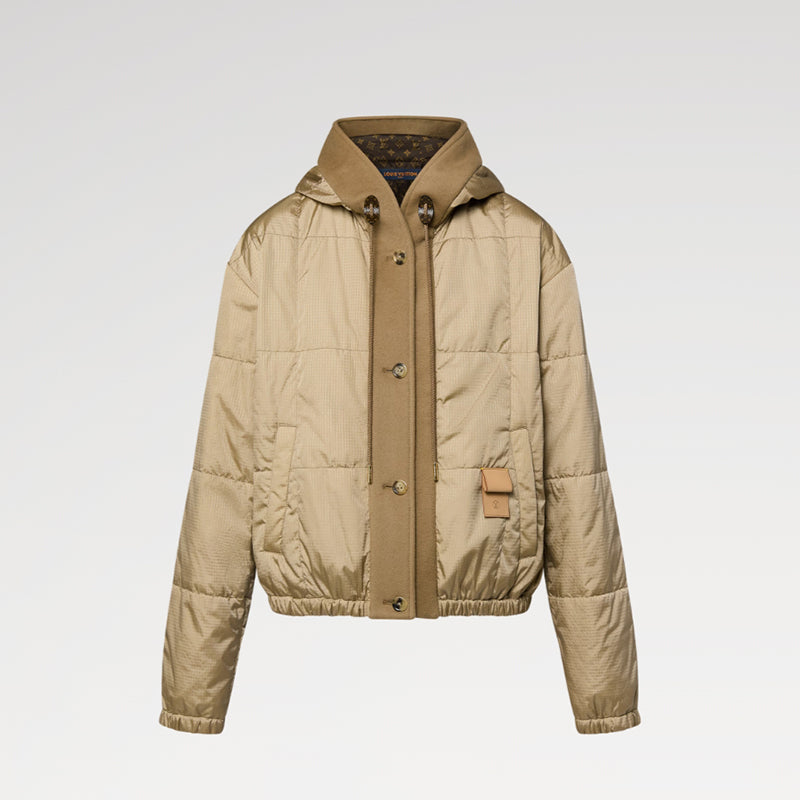 LOUIS VUITTON    耐裂性のあるキルティングフードジャケット  1AIAHR