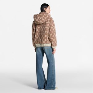 LOUIS VUITTON    モノグラム フリース フーデッドジャケット  1AIP50