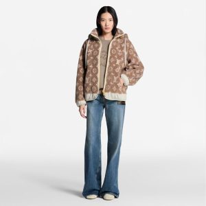 LOUIS VUITTON    モノグラム フリース フーデッドジャケット  1AIP50