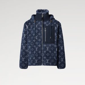 LOUIS VUITTON    デニムエフェクト モノグラムフリースジャケット  1AIQQZ