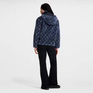 LOUIS VUITTON    デニムエフェクト モノグラムフリースジャケット  1AIQQZ