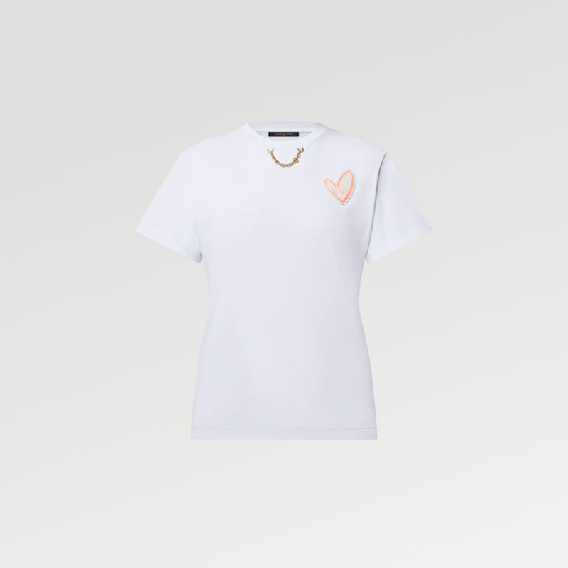 LOUIS VUITTON ハートパッチ Tシャツ