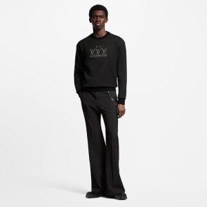 LOUIS VUITTON エンべリッシュド シグネチャーパッチ スウェットシャツ