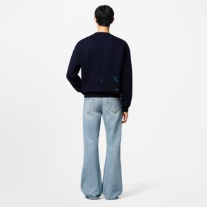 LOUIS VUITTON エンブロイダードコットンスウェットシャツ