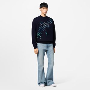 LOUIS VUITTON エンブロイダードコットンスウェットシャツ