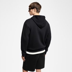 LOUIS VUITTON エンブロイダードジップジャージーフーディ