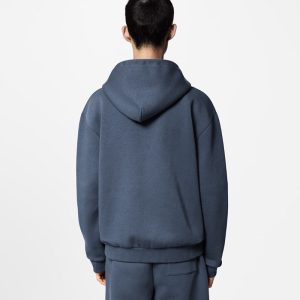 LOUIS VUITTON エンブロイダードジャージージップスルーフーディ