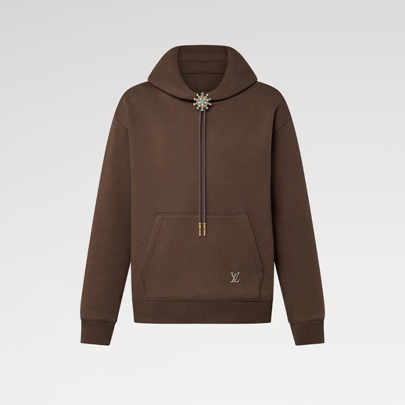 LOUIS VUITTON エンベリッシュドコットンフーディ