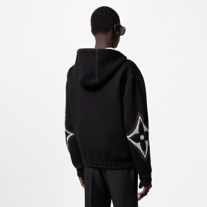 LOUIS VUITTON インターシャ ジップアップ コットン パーカー