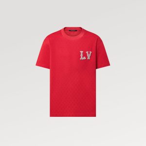 LOUIS VUITTON刺繍パッチ付きコットンピケTシャツ