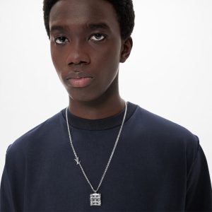 LOUIS VUITTON トランクロケットペンダントネックレス   Ref：M00527