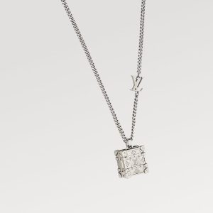 LOUIS VUITTON トランクロケットペンダントネックレス   Ref：M00527