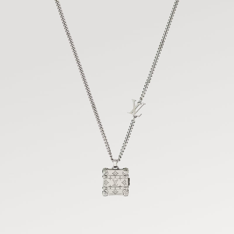 LOUIS VUITTON トランクロケットペンダントネックレス   Ref：M00527