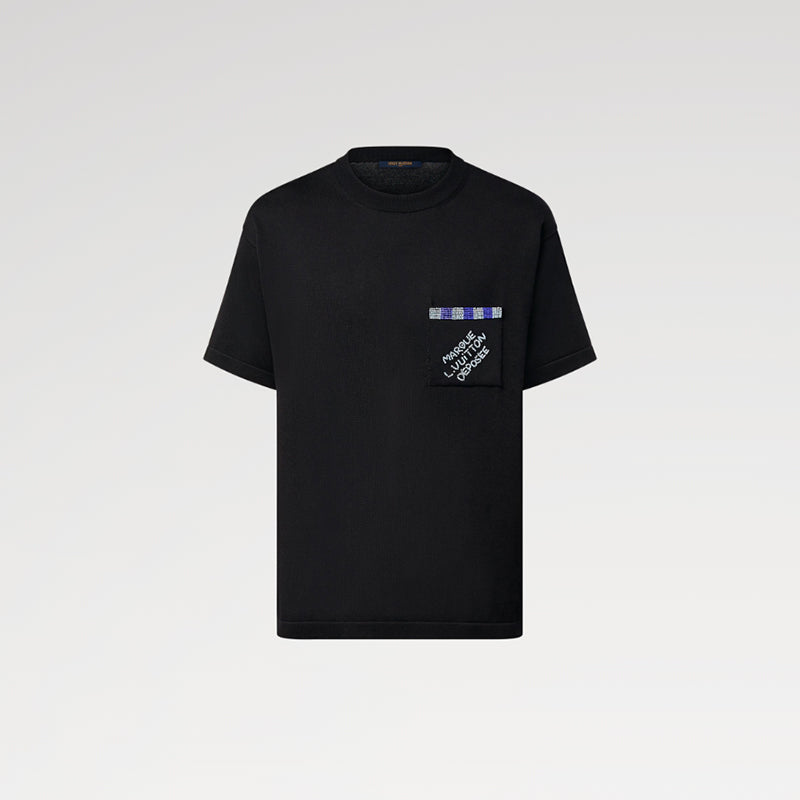 LOUIS VUITTON エンベリッシュドショートスリーブコットンクルーネック