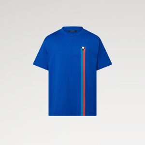 LOUIS VUITTON ショートスリーブエンブロイダードコットンTシャツ