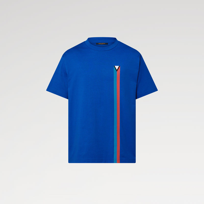 LOUIS VUITTON ショートスリーブエンブロイダードコットンTシャツ